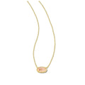 Kendra Scott Grayson Short Pendant Necklace, Rose quartz
