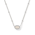 Kendra Scott Mini Elisa Satellite Short Pendant, Iridescent Drusy