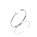 Kendra Scott Mini Elton Cuff Silver Bracelet, Mother of Pearl
