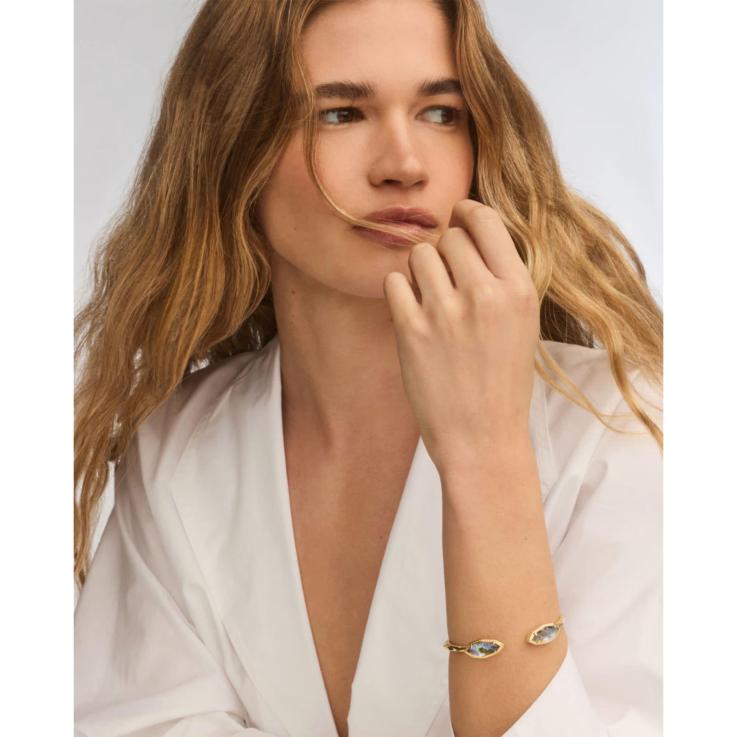 Kendra Scott Ophelia Cuff Bracelet, Abalone Shell