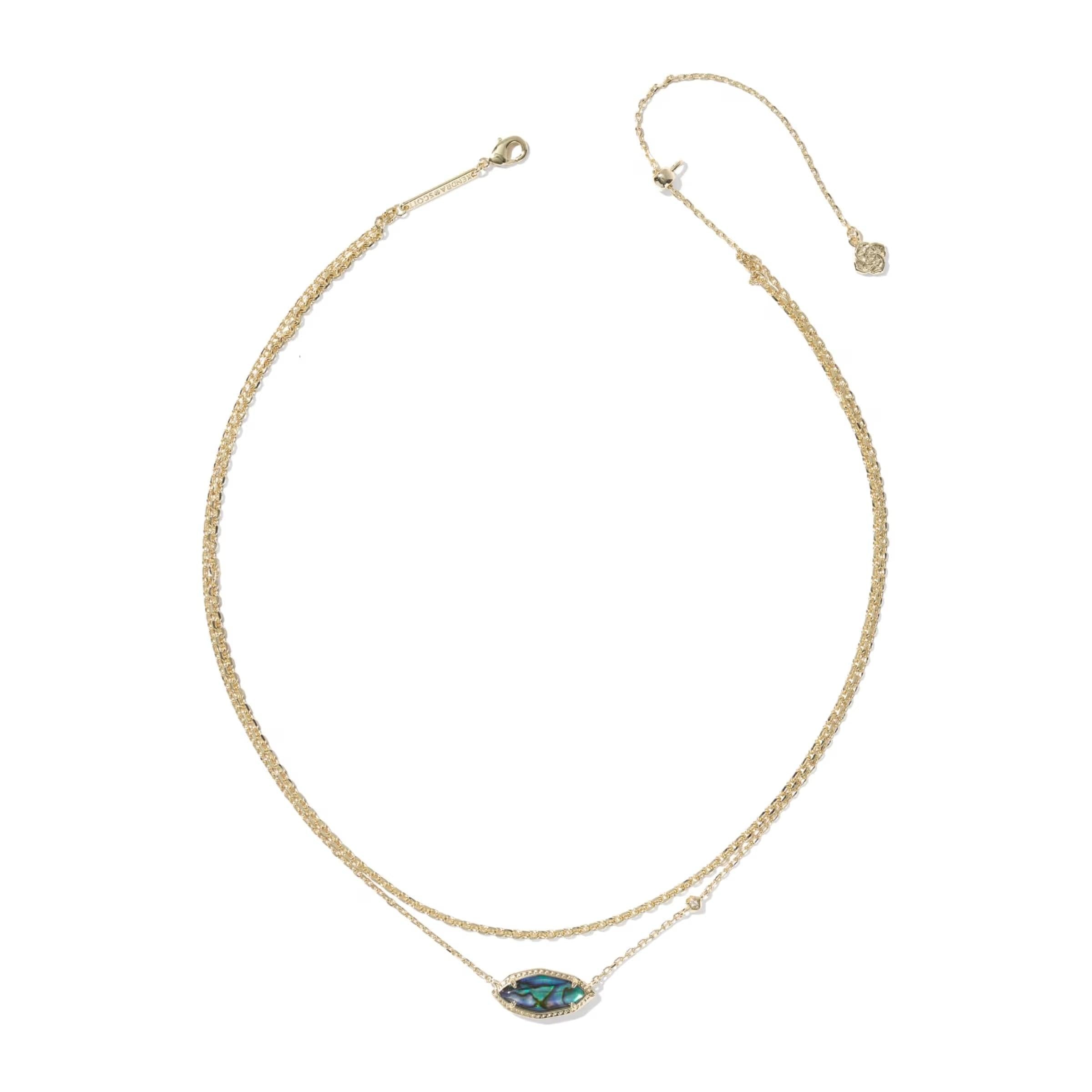 Kendra Scott Ophelia Multi Strand Necklace, Abalone Shell