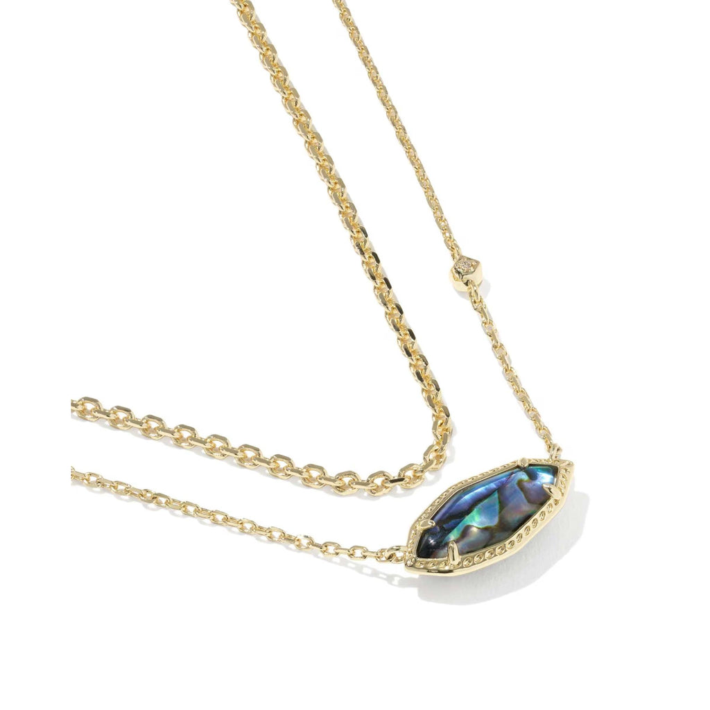 Kendra Scott Ophelia Multi Strand Necklace, Abalone Shell