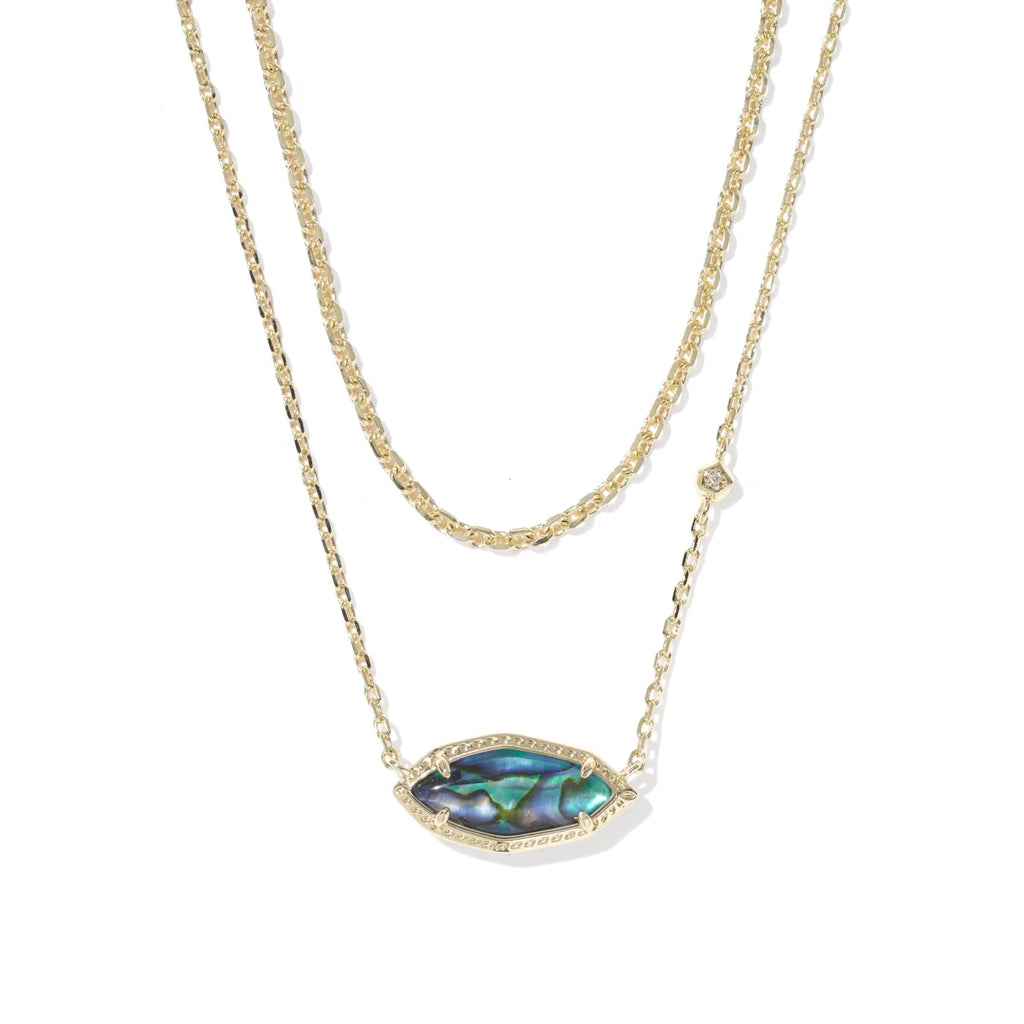 Kendra Scott Ophelia Multi Strand Necklace, Abalone Shell