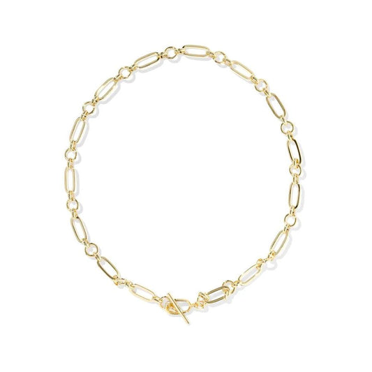 Kendra Scott Sylvia Gold Metal Link and Chain Necklace