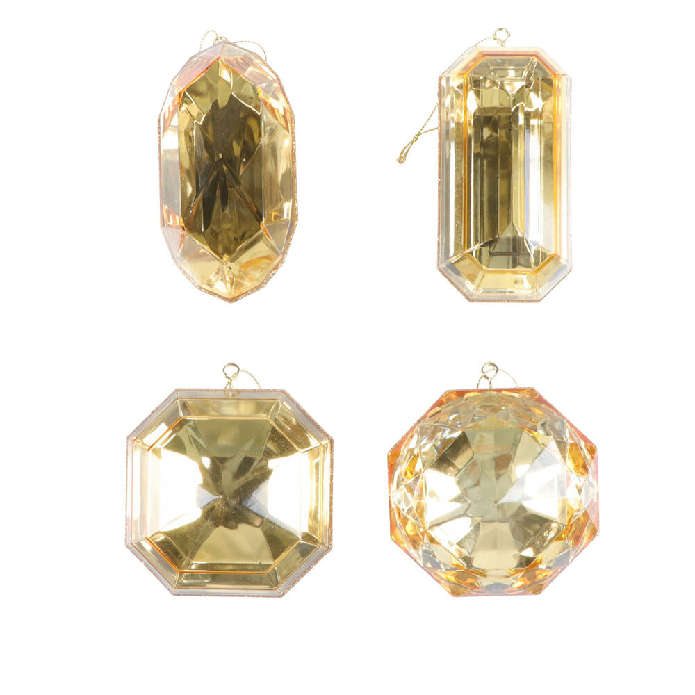 Large Jewel Ornament Set, Multi Colors Available