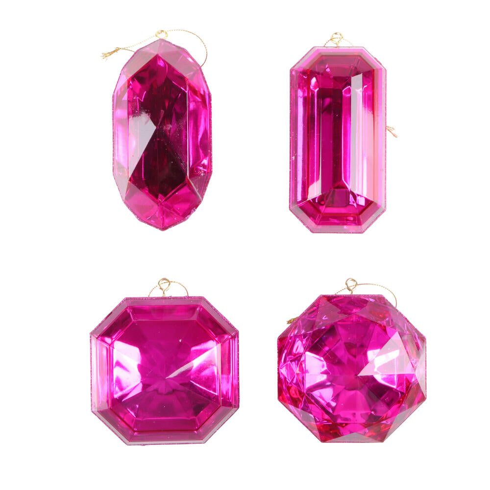 Large Jewel Ornament Set, Multi Colors Available