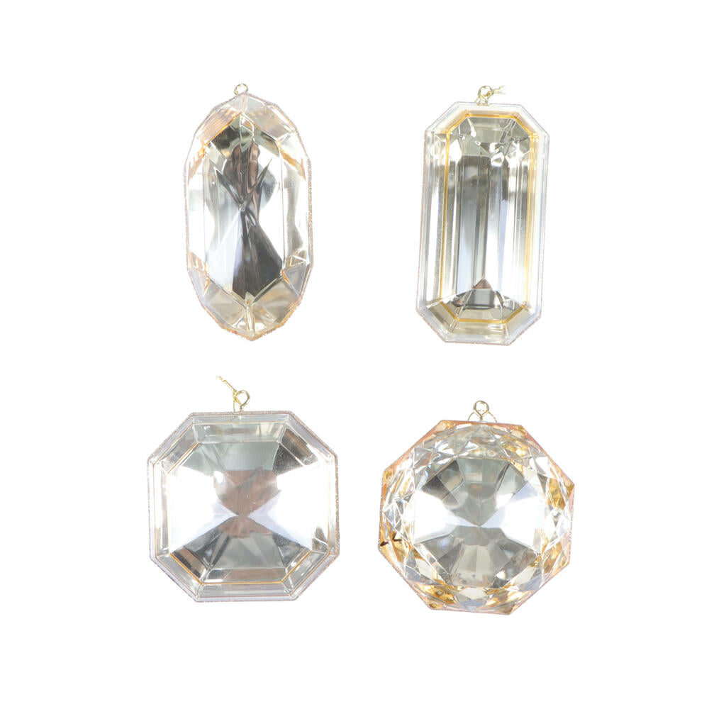 Large Jewel Ornament Set, Multi Colors Available
