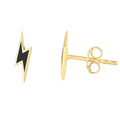 Lightning Bolt Enamel Earrings