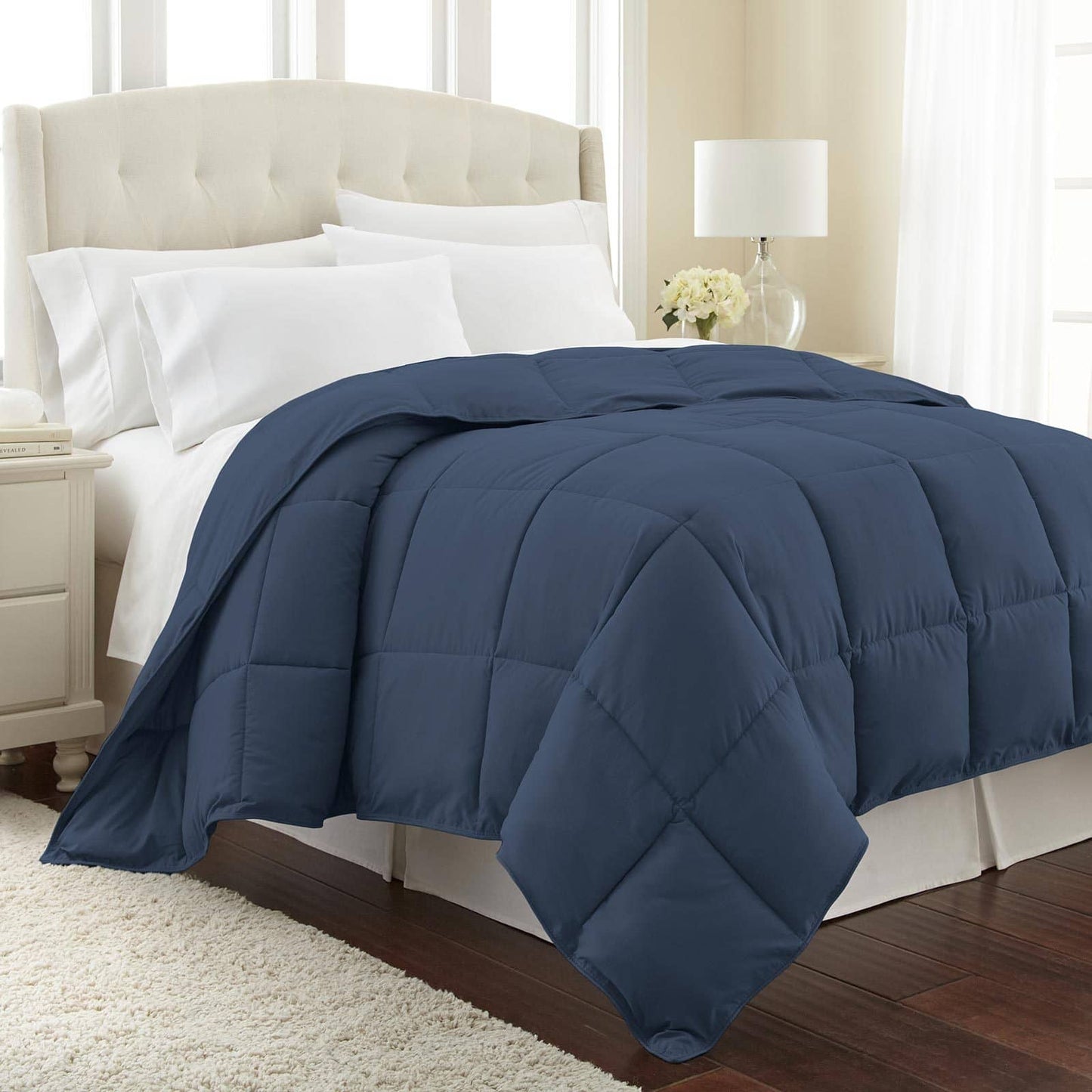 Luxe Down Alternative Comforter, Dark Blue