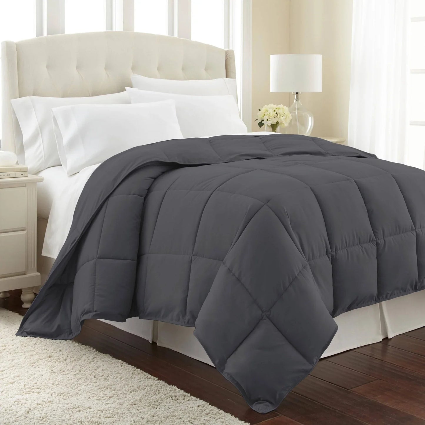 Luxe Down Alternative Comforter, Slate