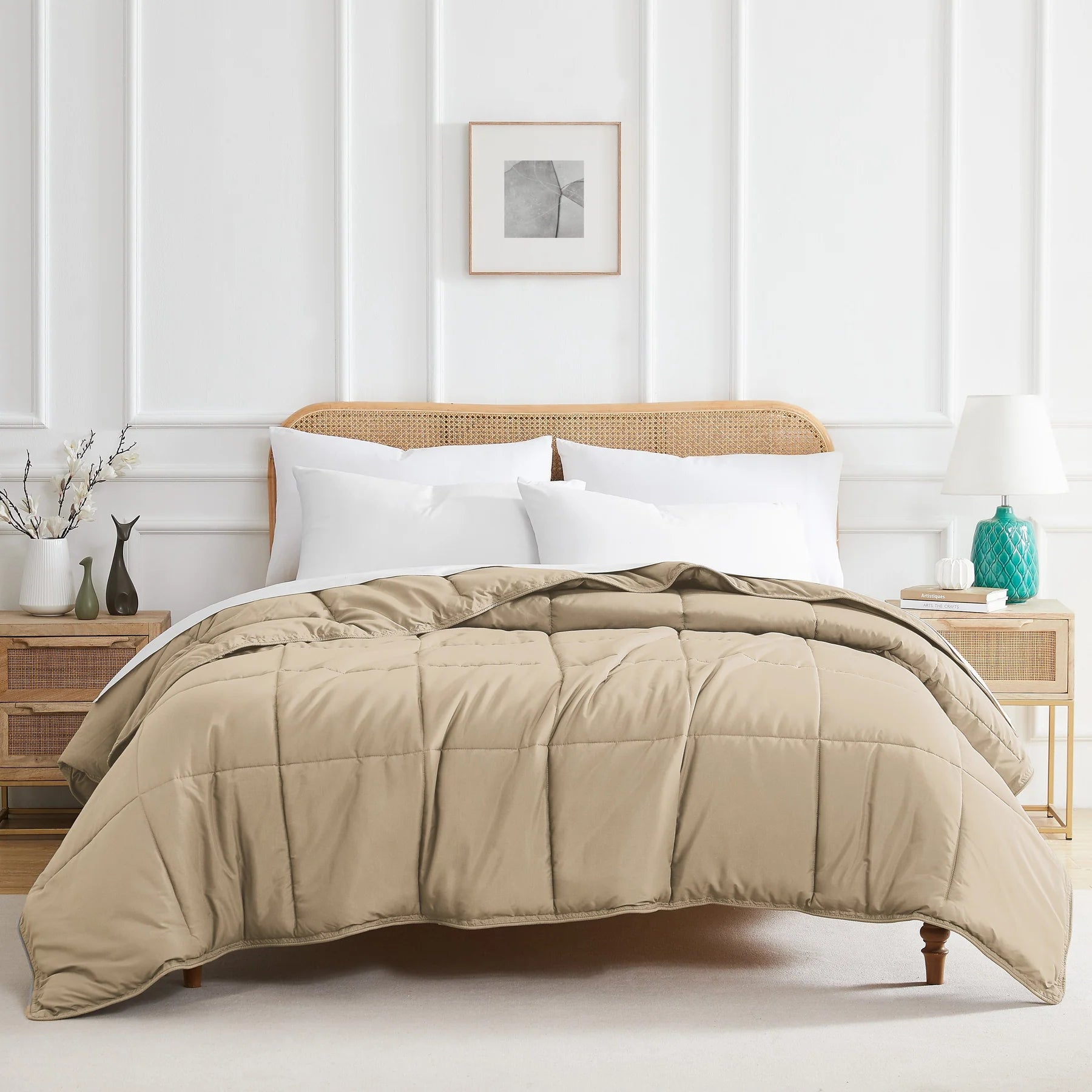 Luxe Down Alternative Comforter, Taupe