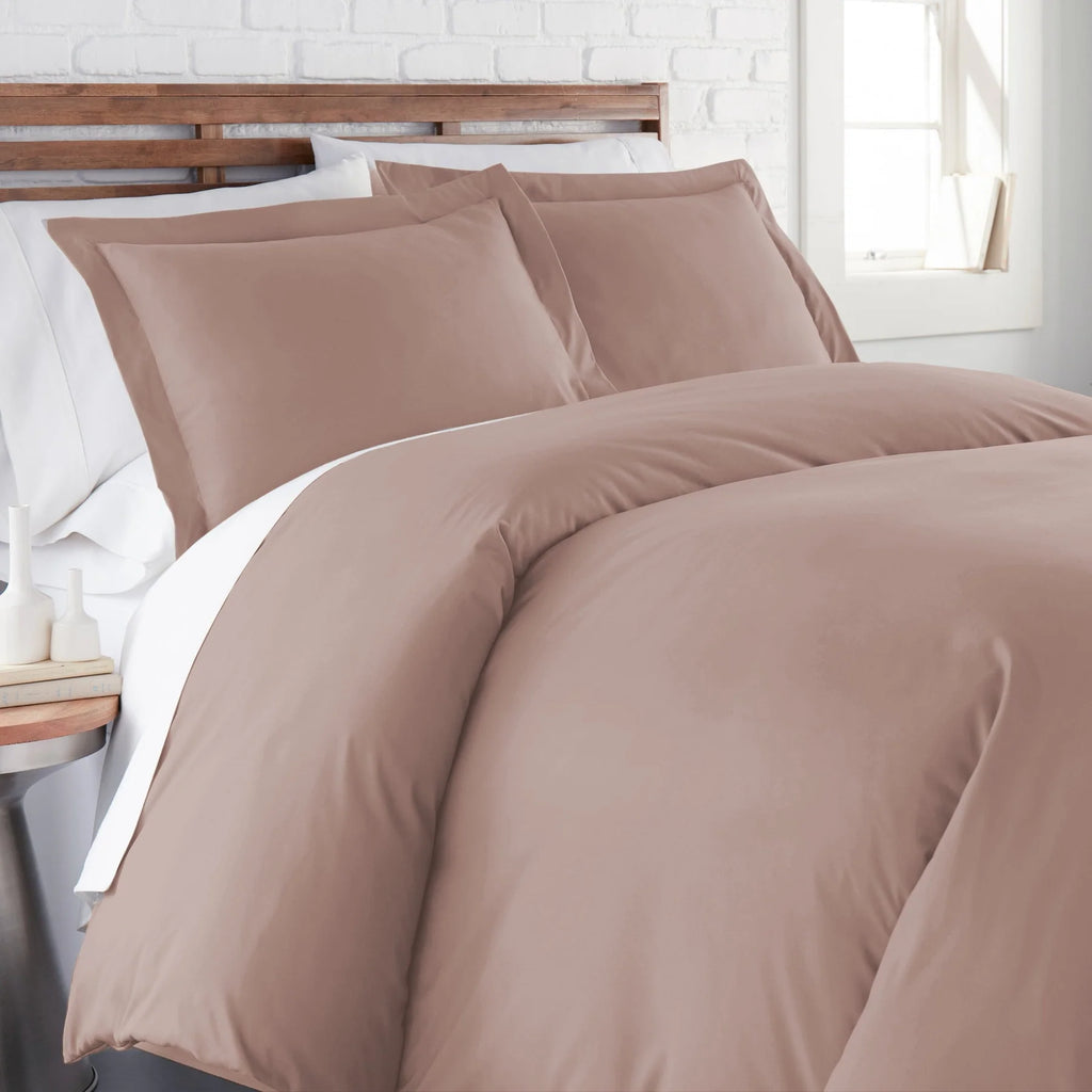 Luxe Microfiber Duvet Set, Mauve