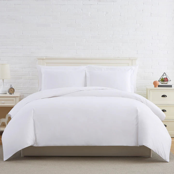 Luxe Microfiber Duvet Set, White
