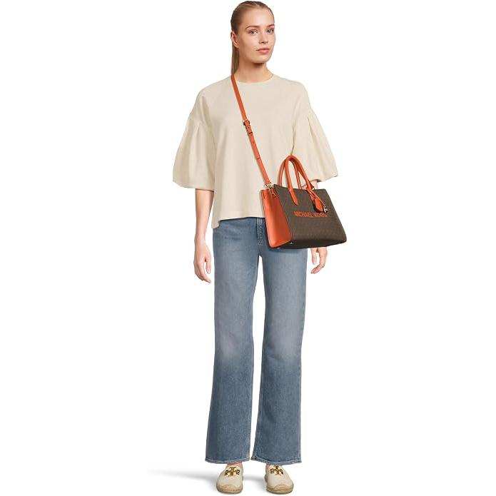 Michael Kors Scarlett Medium Satchel, Orange Punch
