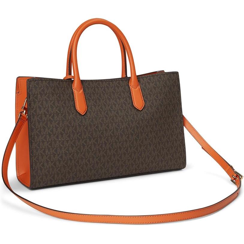 Michael Kors Scarlett Medium Satchel, Orange Punch
