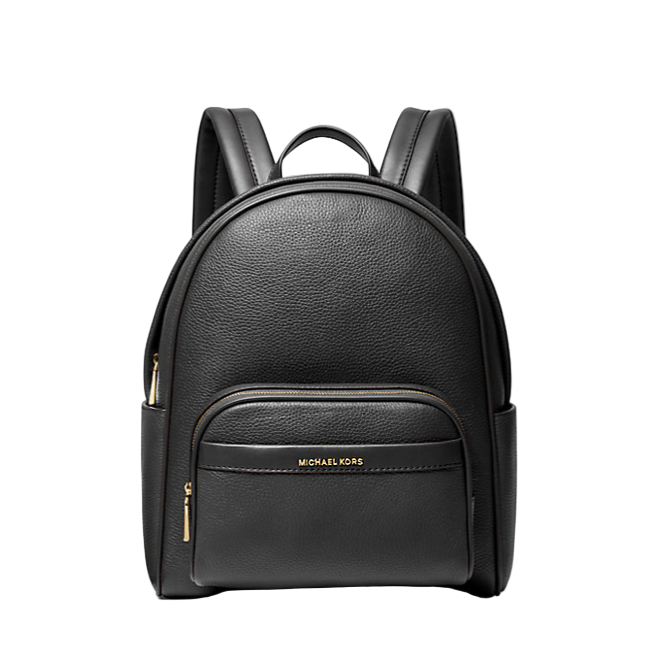 Michael Kors Bex Medium Leather Backpack, Black