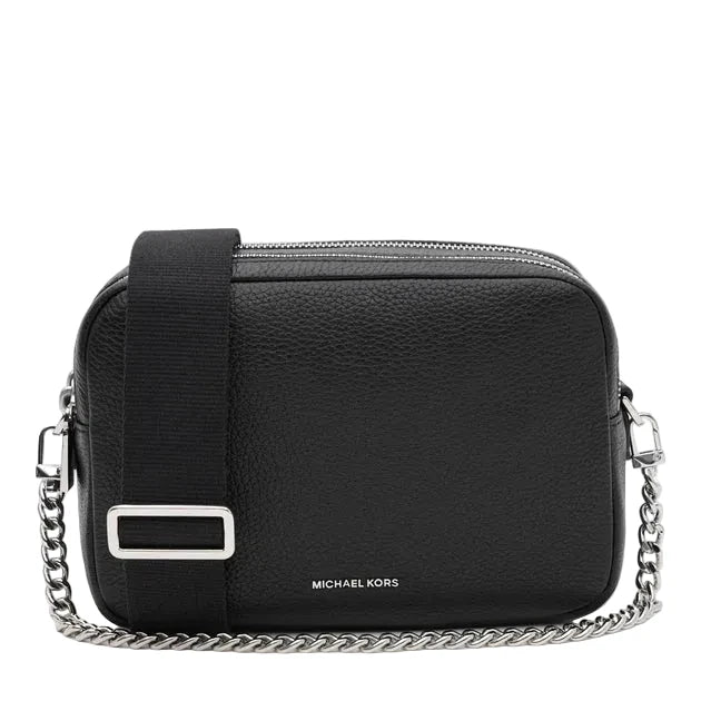 Michael Kors Bryant Medium Leather Camera Bag, Black