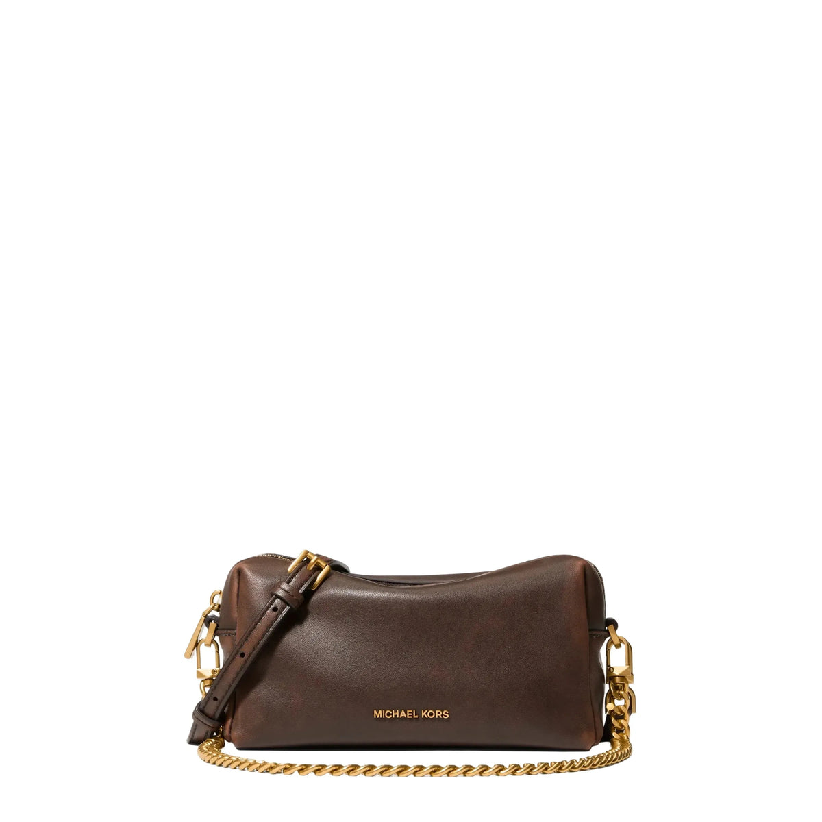 Michael Kors Bryant Small Leather Crossbody, Chocolate