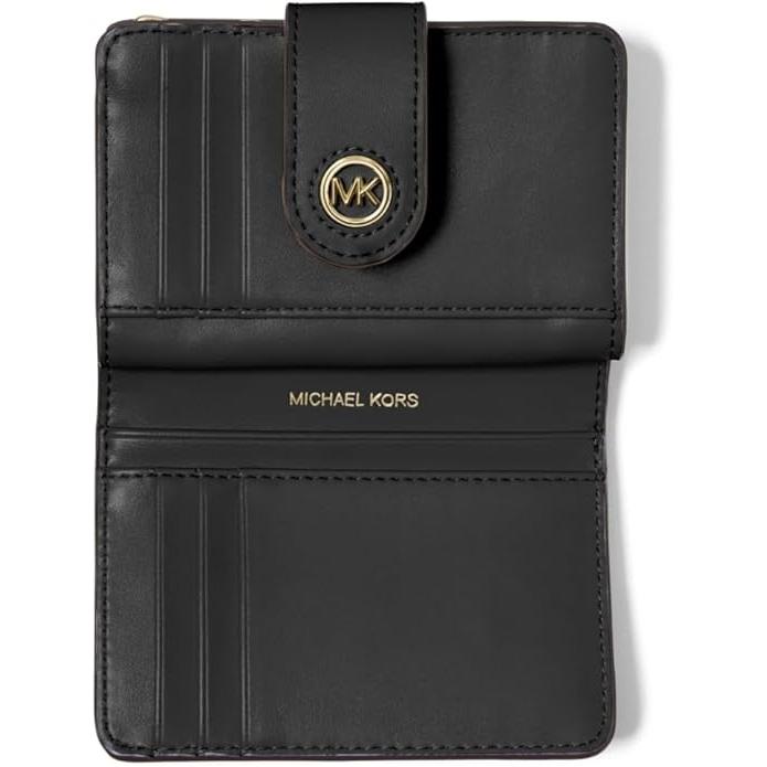Michael Kors Charm Pocket Leather Wallet, Black