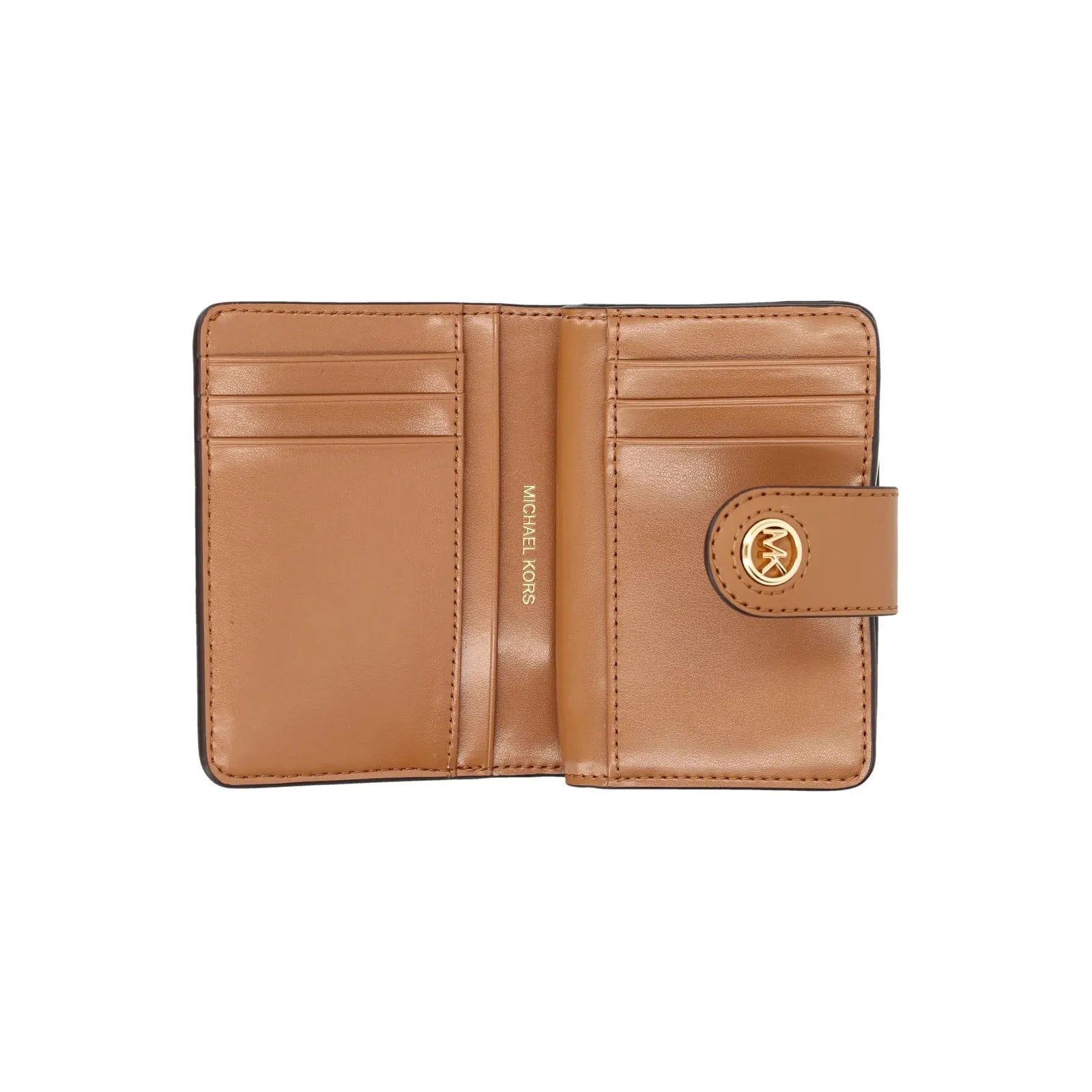 Michael Kors Charm Pocket Signature Logo Wallet, Brown
