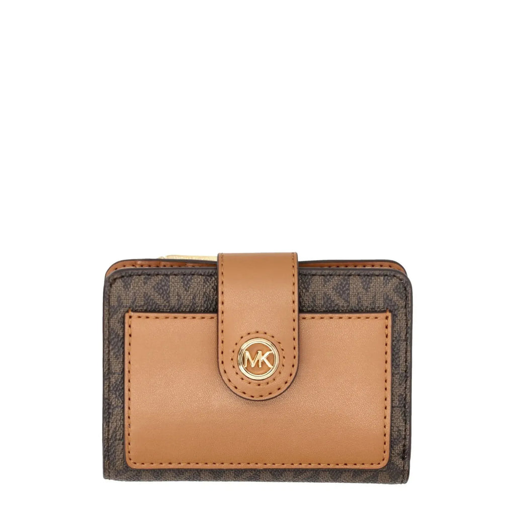 Michael Kors Charm Pocket Signature Logo Wallet, Brown