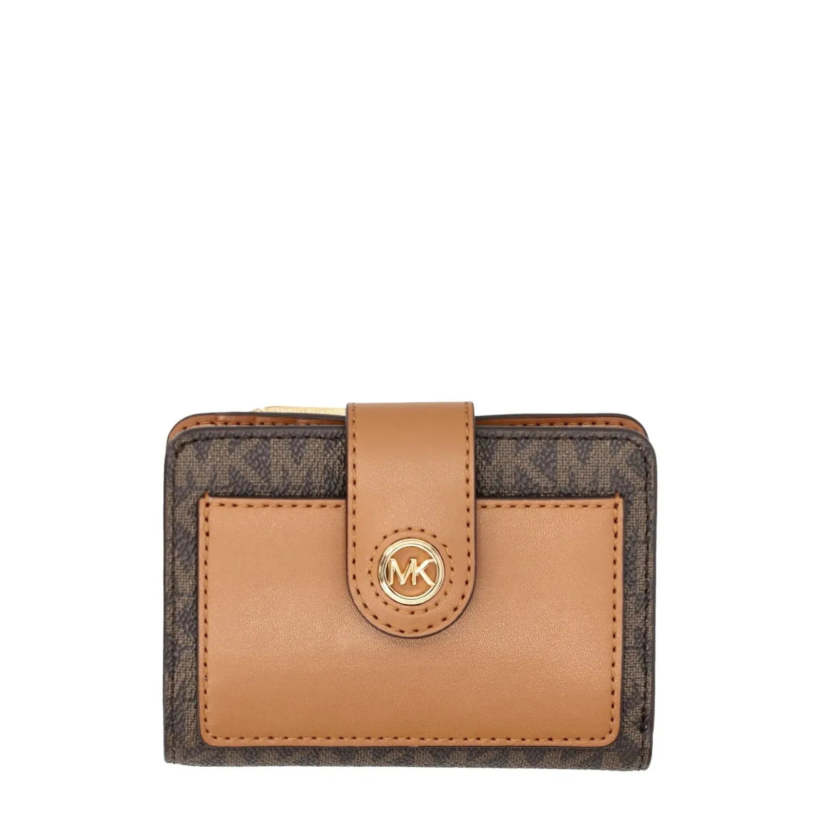 Michael Kors Charm Pocket Signature Logo Wallet, Brown