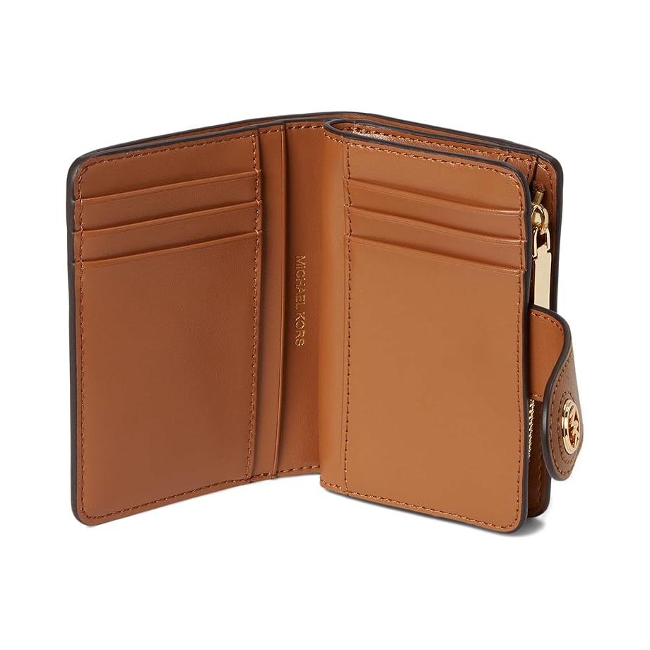 Michael Kors Charm Pocket Signature Logo Wallet, Vanilla