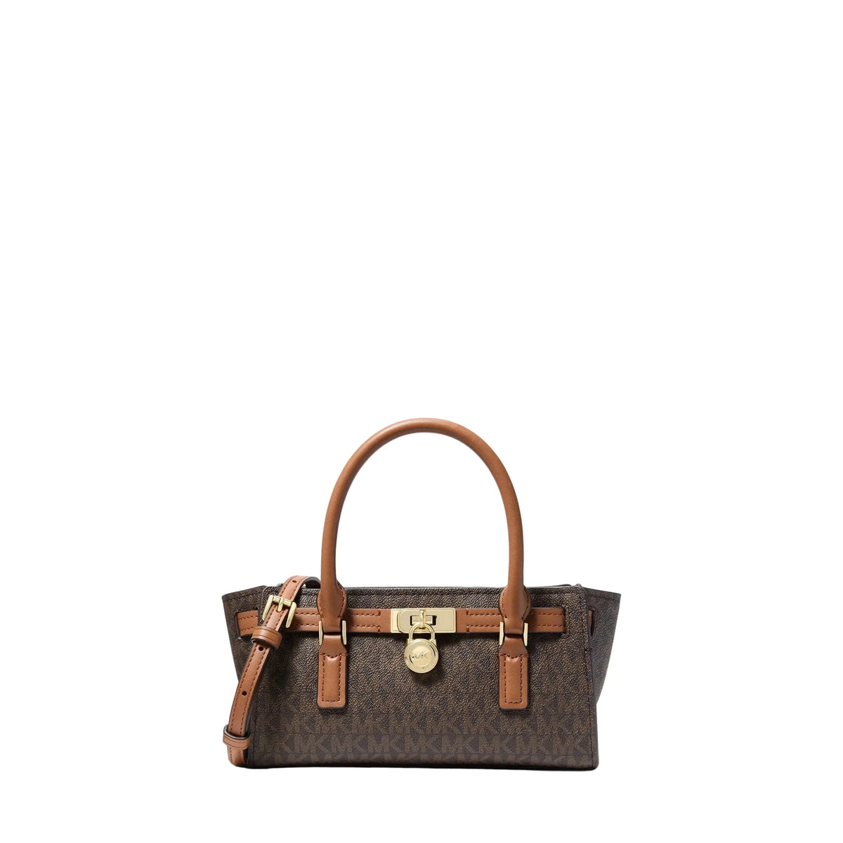 Michael Kors Hamilton Moderne Extra Small Satchel, Signature Brown