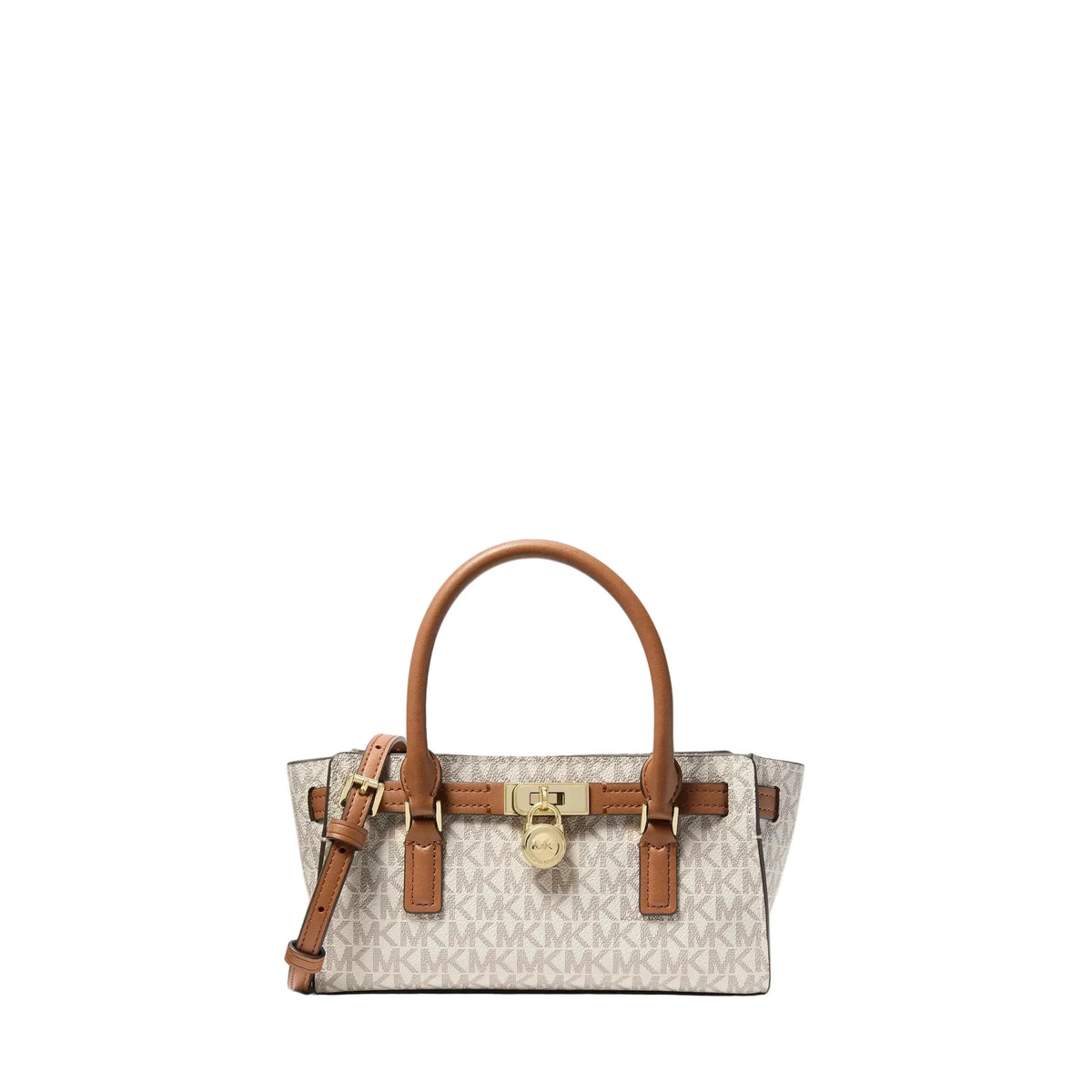 Michael Kors Hamilton Moderne Extra Small Satchel, Signature Vanilla