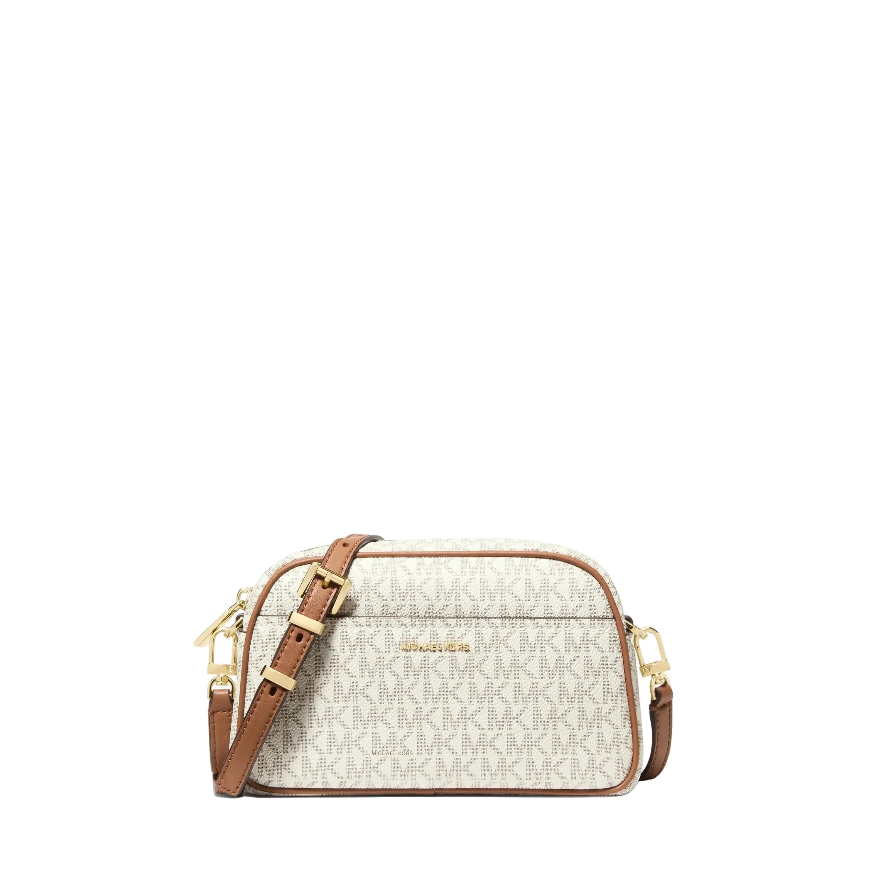 Michael Kors Jet Set Camera Crossbody, Signature Vanilla