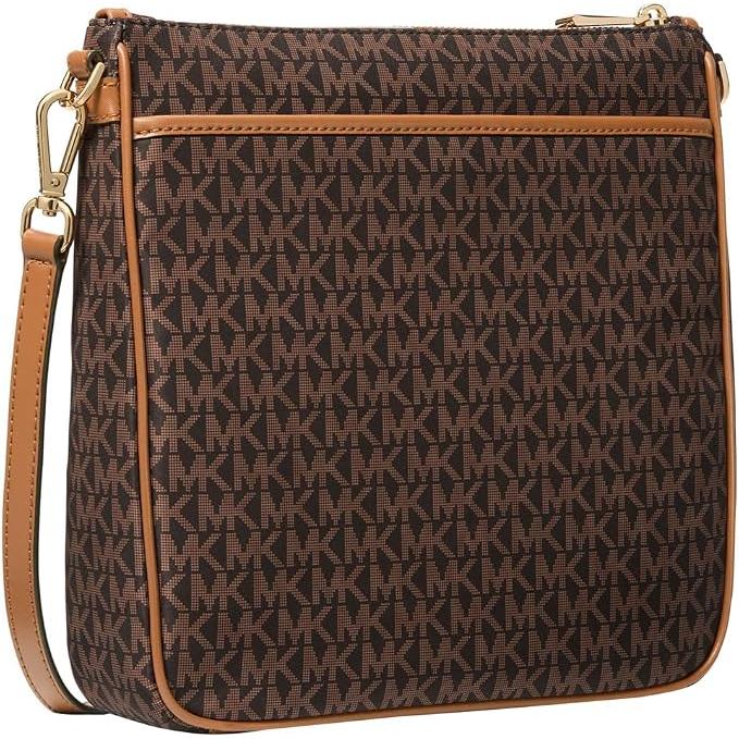 Michael Kors Jet Set Charm North / South Crossbody, Brown Signature