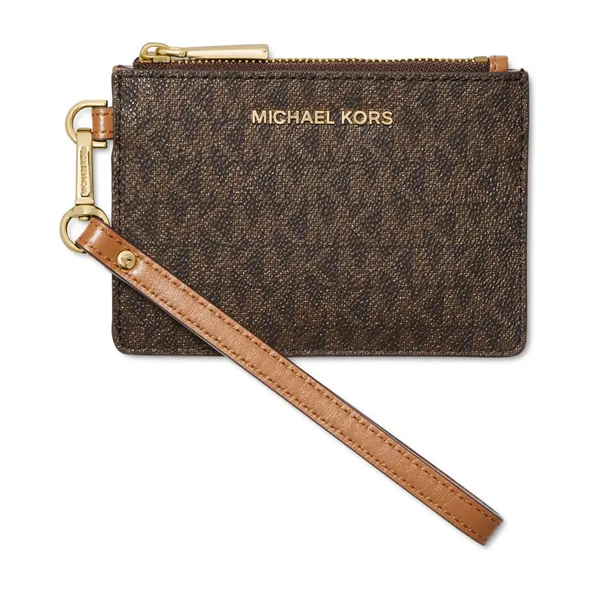 Michael Kors Jet Set Coin Purse, Signature Brown