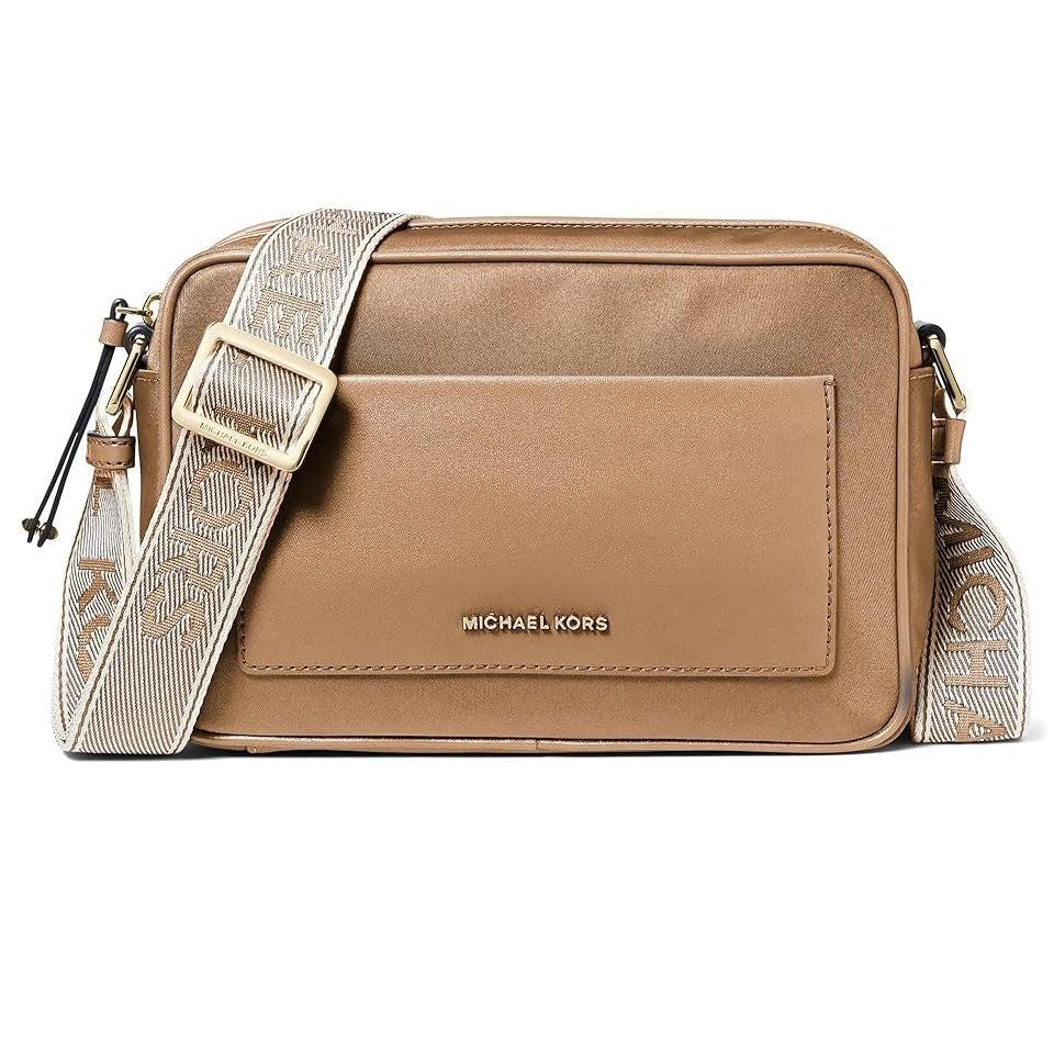 Michael Kors Jet Set Large Nylon Crossbody, Husk
