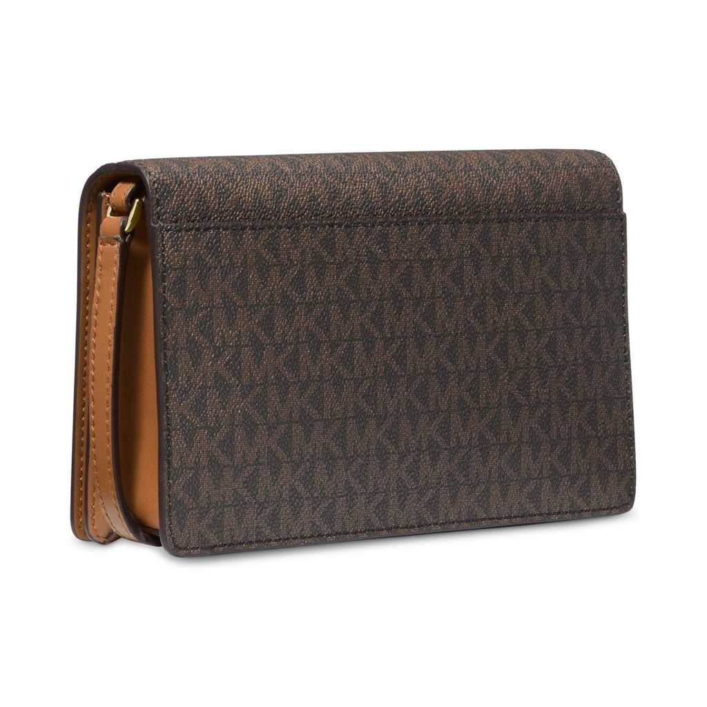 Michael Kors Jet Set Medium Signature Logo Crossbody, Brown