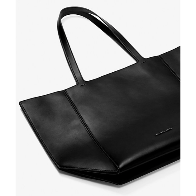 Michael Kors Jordi Large Leather Tote, Black