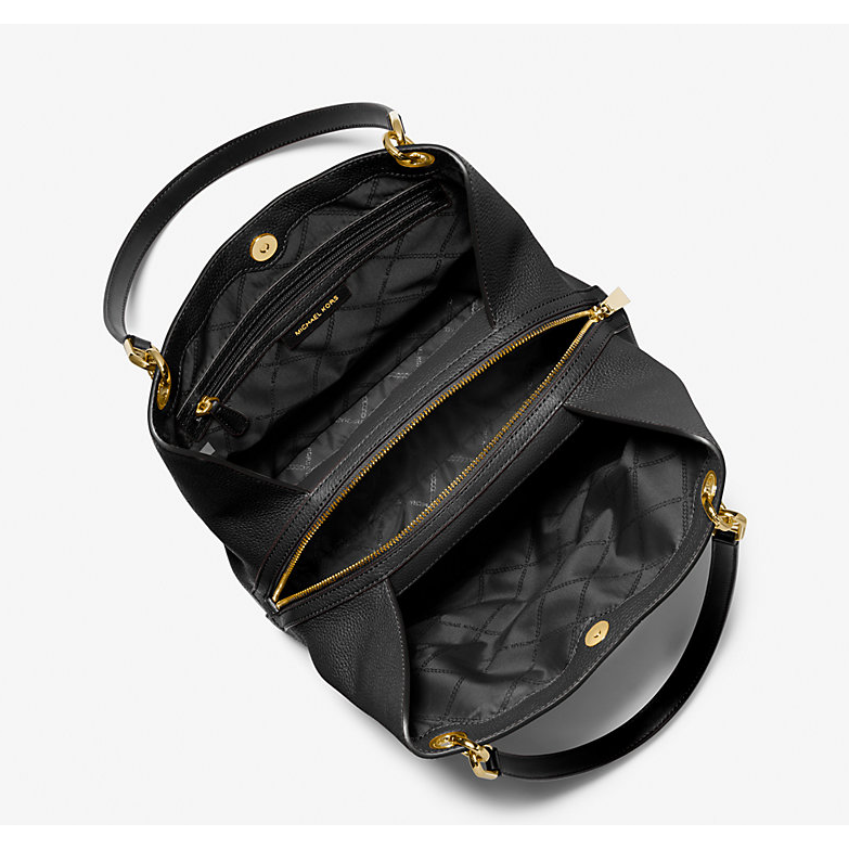 Michael Kors Kensington Large Leather Tote, Black