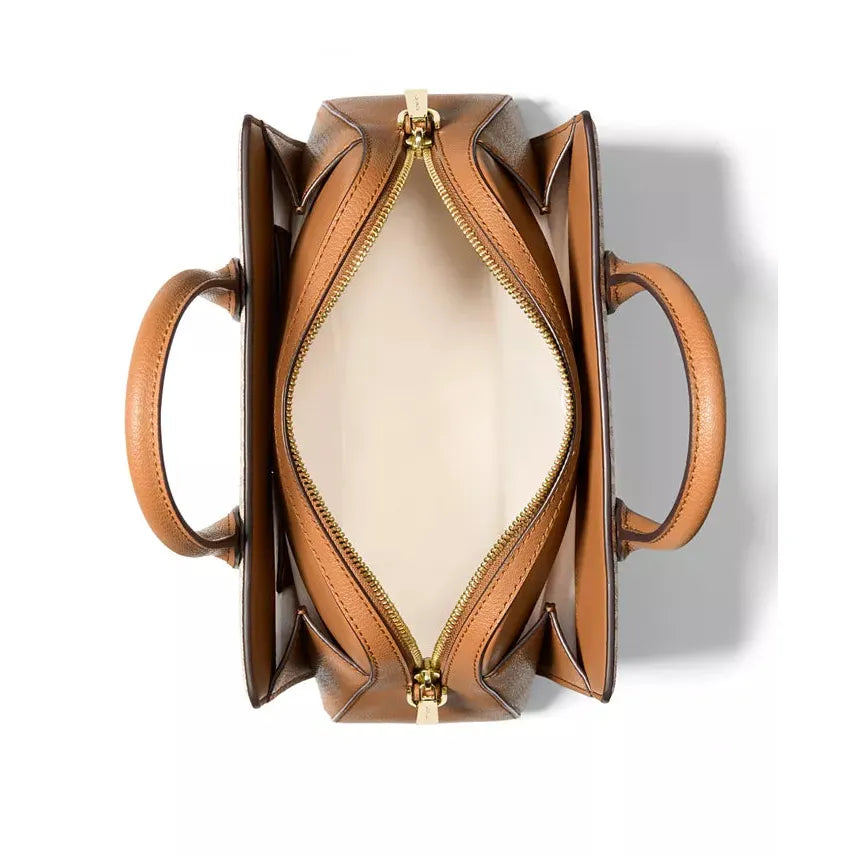 Michael Kors Laila Small Logo Signature Satchel, Vanilla