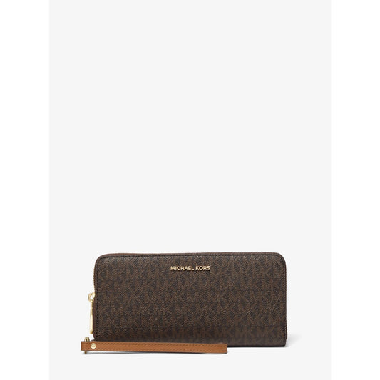 Michael Kors Large Continental Wallet, Brown Signature