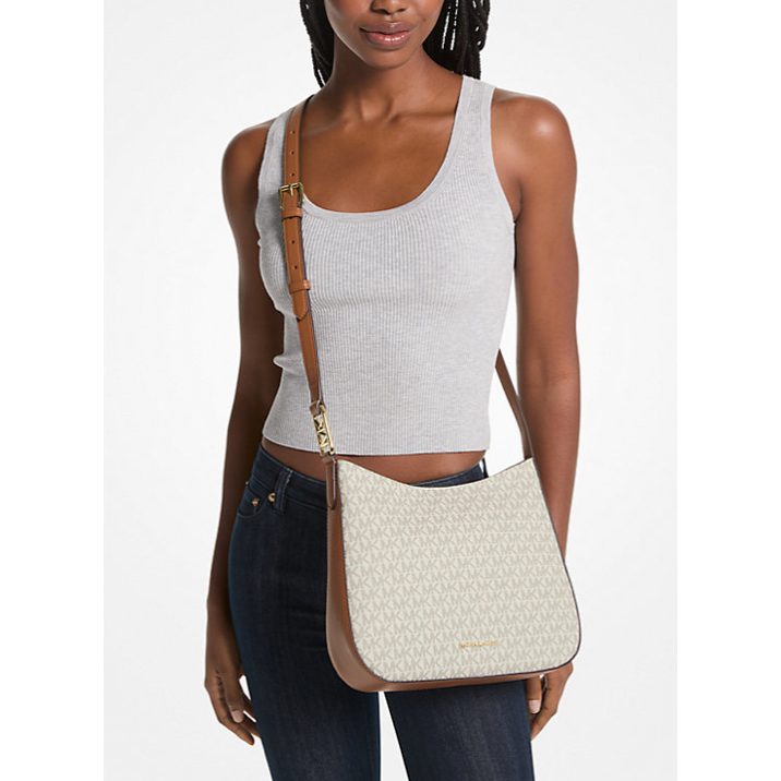 Michael Kors Large Kensington Crossbody, Logo Vanilla