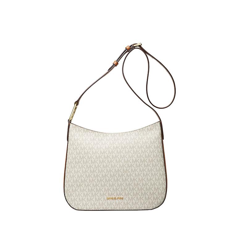 Michael Kors Large Kensington Crossbody, Logo Vanilla