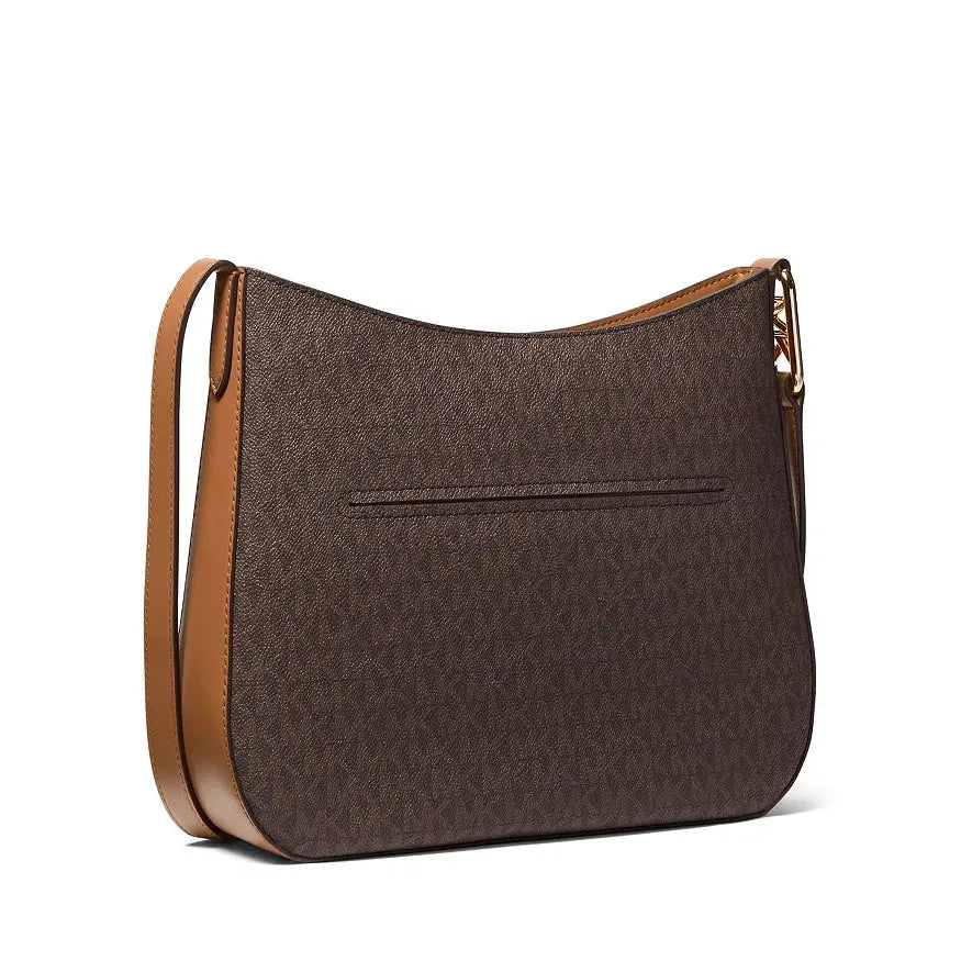 Michael Kors Large Kensington Logo Signature Crossbody, Brown