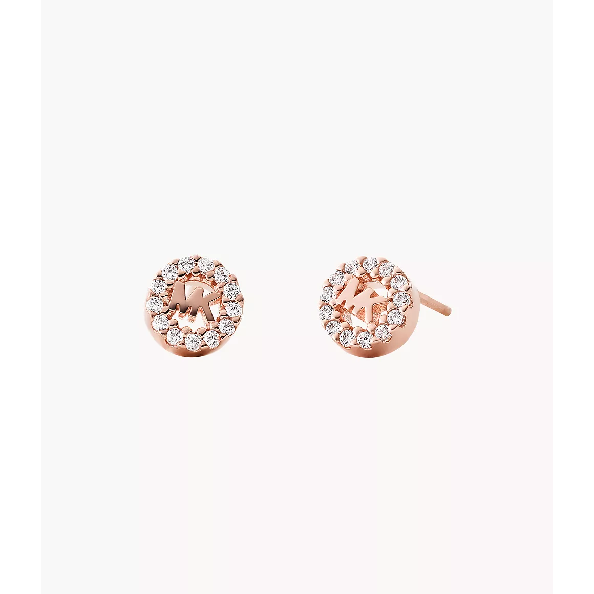 Michael Kors MK Logo Pave Stud Earrings