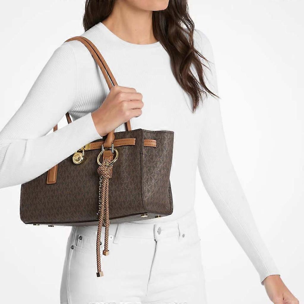 Michael Kors Moderne Hamilton Satchel, Signature Brown
