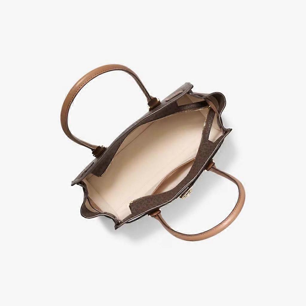 Michael Kors Moderne Hamilton Satchel, Signature Brown