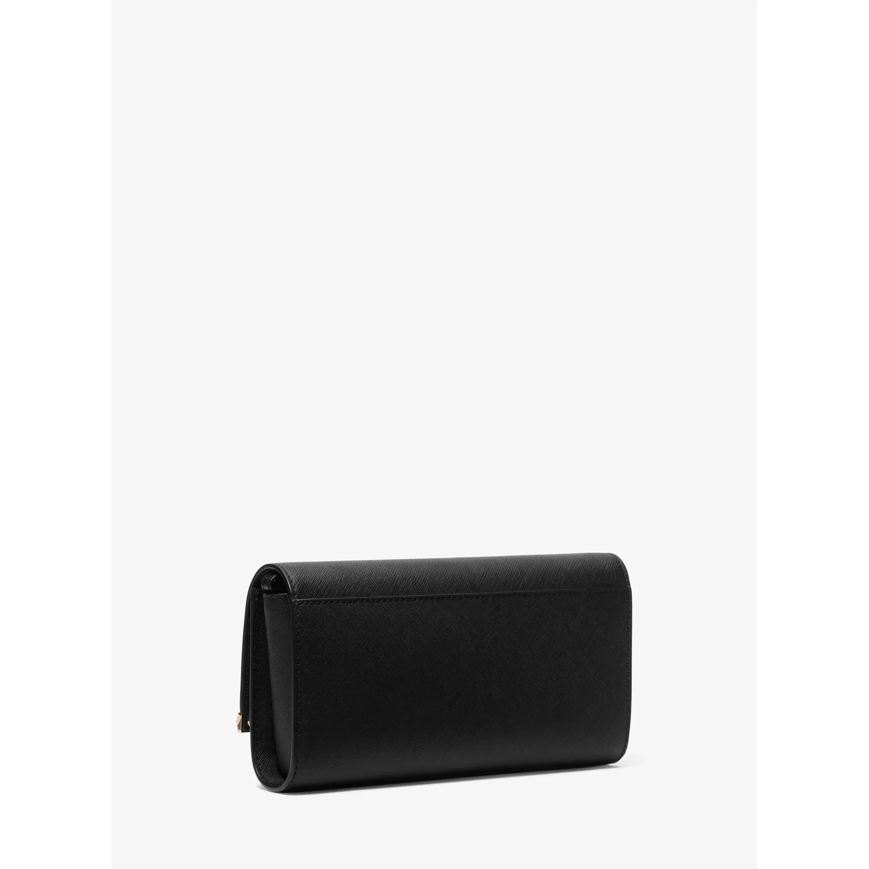 Michael Kors Mona Large Saffiano Leather Clutch, Black