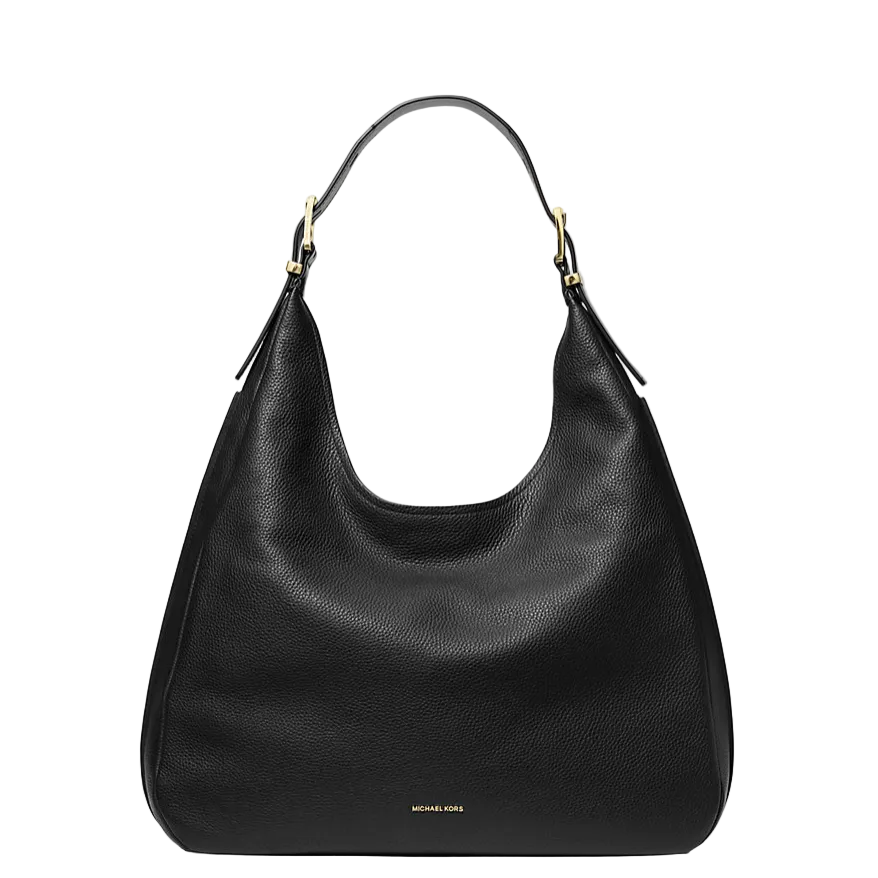 Michael Kors Nolita Leather Shoulder Hobo Bag, Black