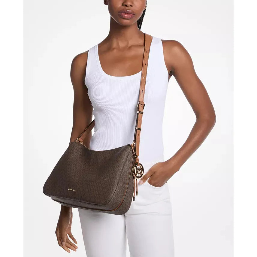 Michael Kors Nolita Shoulder Bag, Signature Brown