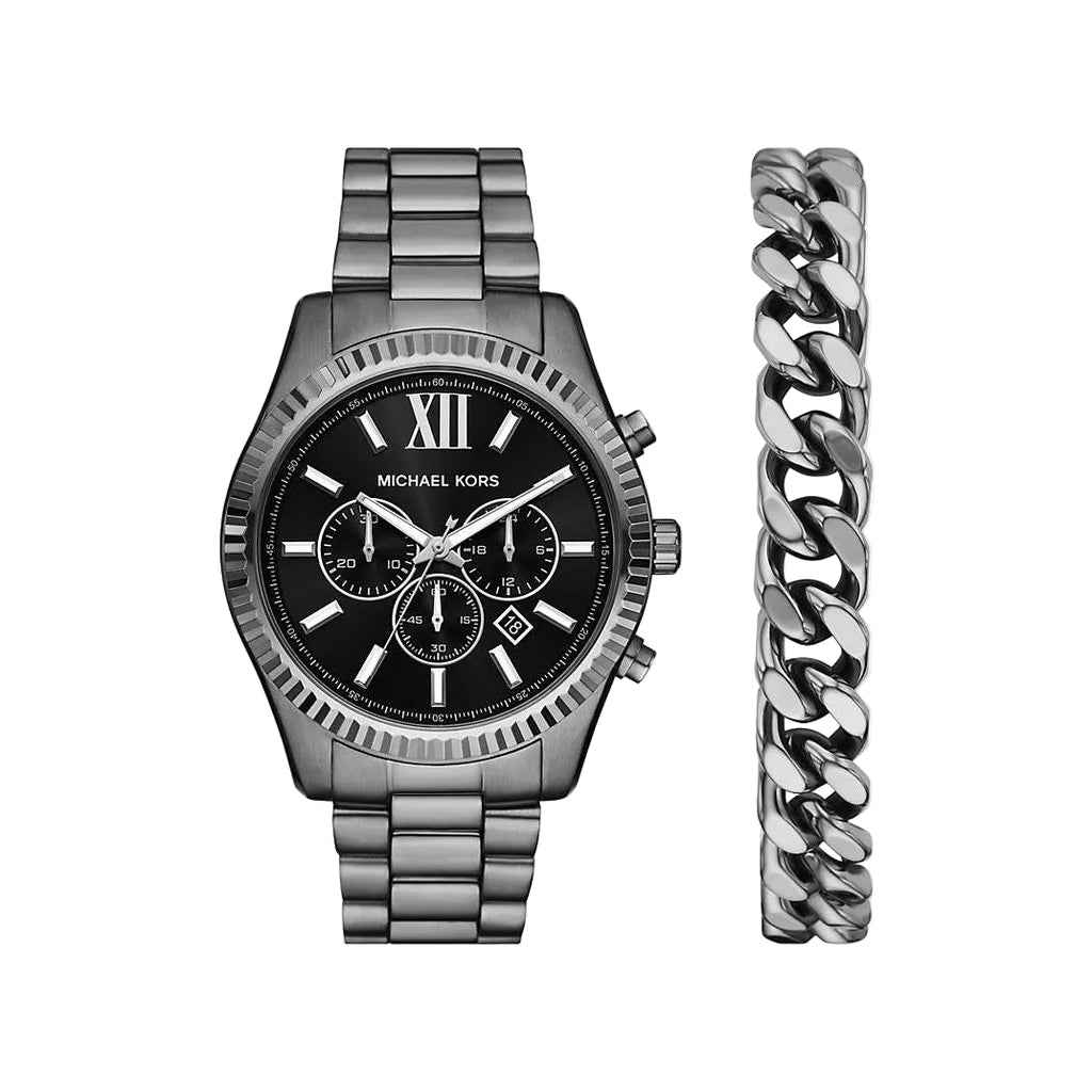 Michael Kors - Oversized Lexington Watch & Bracelet Set