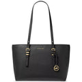 Michael Kors Quinn Leather Large Tote, Black