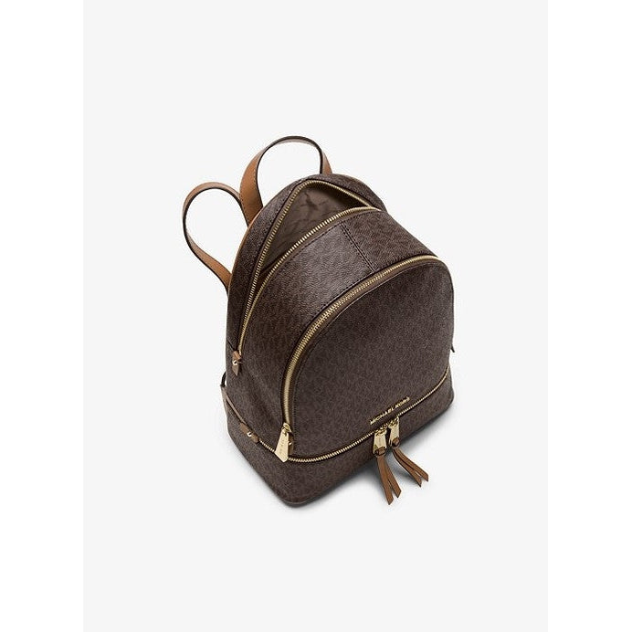 Michael Kors Rhea Medium Backpack, Brown Signature